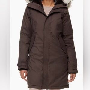 Aritzia TNA Half Fur Lined Parka Winter Coat Size S